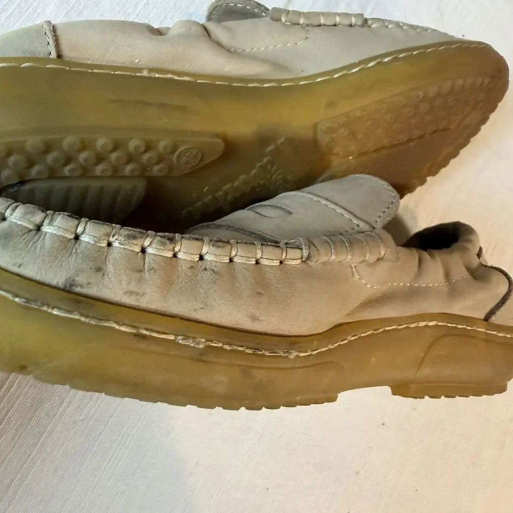Naturino Loafers Tan Polo Moccasin Slip On Leather Little Kids Size 2.5 US 34 EU